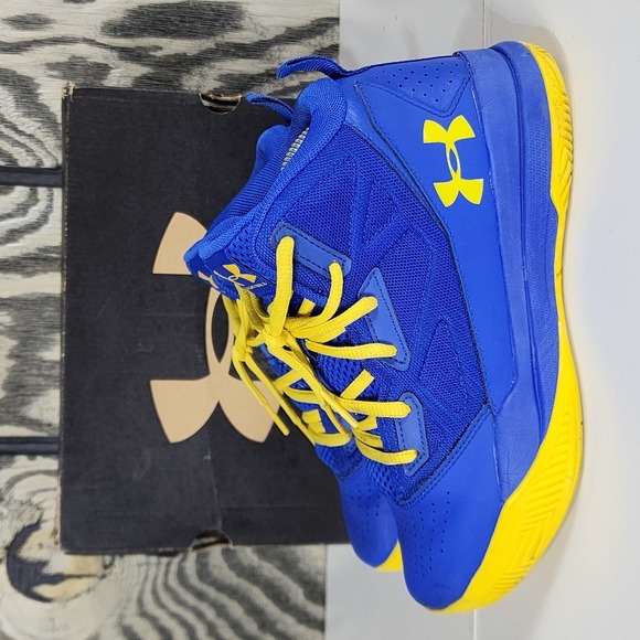 Under Armour | Shoes | Under Armour Basketball Blue Yellow Sole